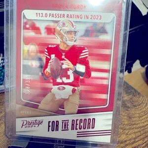 Brock Purdy Prestige 2024 Football Card /399